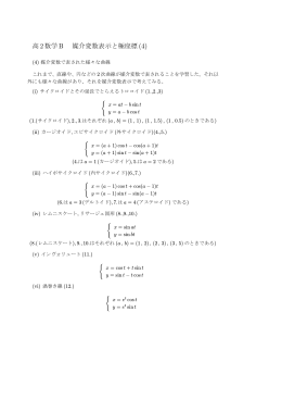 媒介変数表示と極座標(4)・左半分
