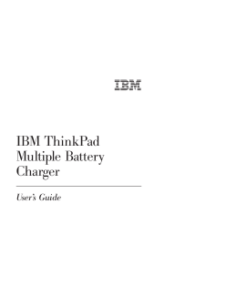 IBM ThinkPad Multiple Battery Charger - ps