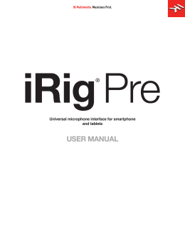 USER MANUAL