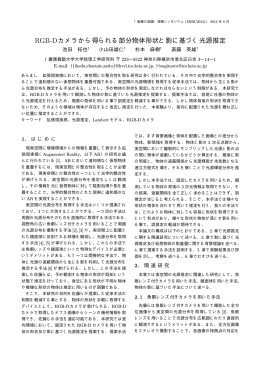 RGB-Dカメラから得られる部分物体形状と影に基づく