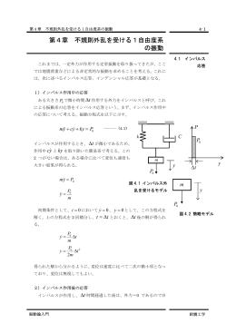 第4章 不規則外乱を受ける1自由度系 の振動