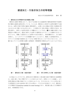 鍛造加工・引抜き加工の初等理論 - 柳本研究室