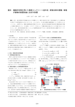 機械式定着を用いた鉄筋コンクリート造外柱・梁接合部の損傷・破壊が