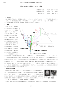 土中音波による位置探査フィールド実験