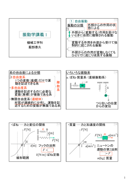 振動学講義 1