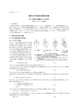 磁気光学効果/光磁気記録