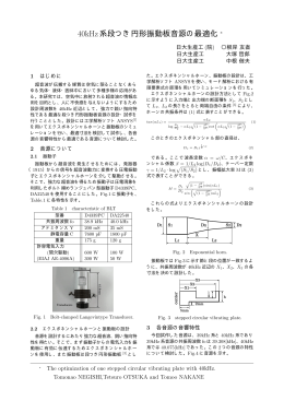 40kHz系段つき円形振動板音源の最適化 &lowast;