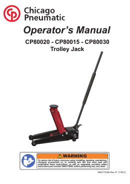 Operator`s Manual CP80020 - CP80015