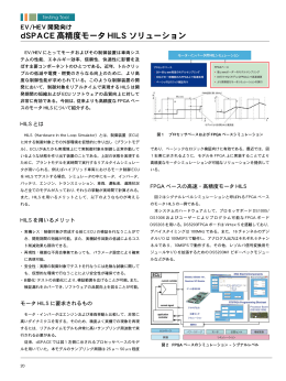 dSPACE 高精度モータ HILS ソリューション