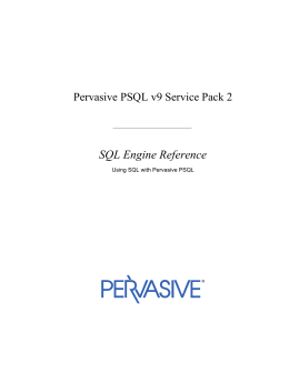 SQL Engine Reference