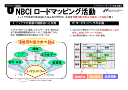 1 NBCI ロードマッピング活動 NBCI ド