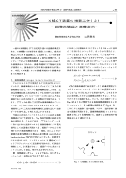 画像再構成と画像表示