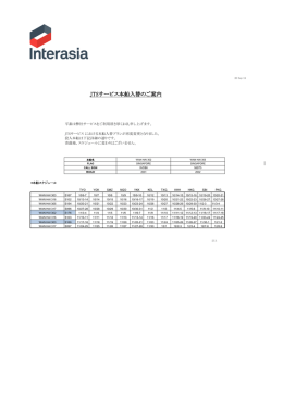 JTSサービス本船入替のご案内