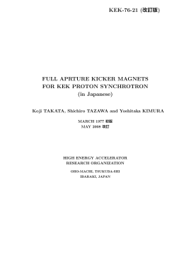 KEK Report 1976-21