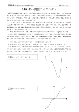 AKG40&sim;関数のカタログ&sim;