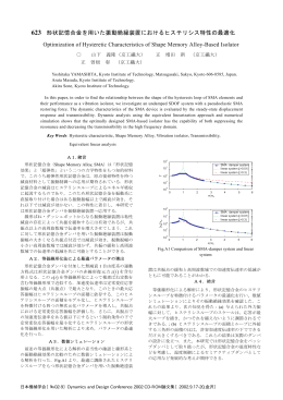 形状記憶合金を用いた振動絶縁装置における