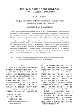 GAを用いた複合材料の積層構成最適化 における応答曲面の実験計画法