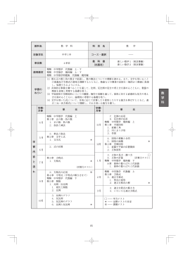 授業計画表へリンク - 金城学院中学校・高等学校