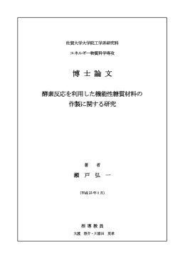 博 士 論 文 - 佐賀大学機関リポジトリ