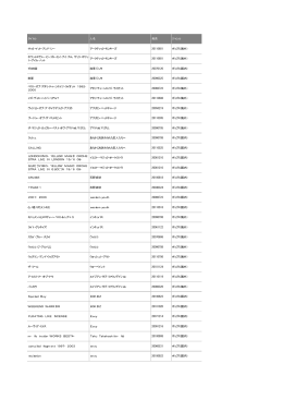 タイトル 人名 発売 ジャンル サック・イット・アンド・シー アークティック