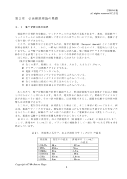 第2章 伝送線路理論の基礎