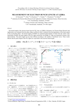 MEASUREMENT OF ELECTRON BUNCH LENGTH AT