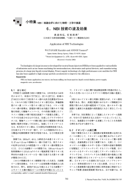6．NBI 技術の波及効果