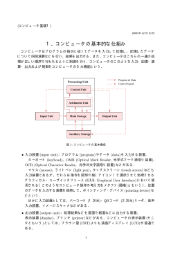 1．コンピュータの基本的な仕組み - Humanitech-Lab