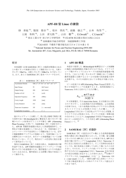 APF-IH 型Linac の建設