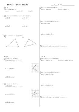 基礎プリント 数B 206 内積と成分