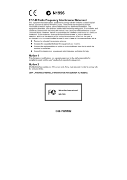 FCC-B Radio Frequency Interference Statement