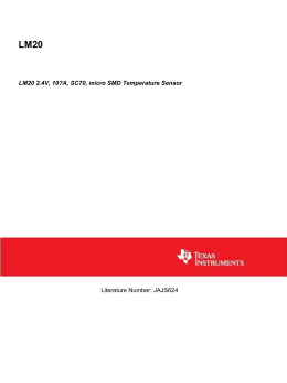 LM20 2.4V, 10&micro;A, SC70, micro