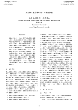 凧型無人航空機を用いた音源探査