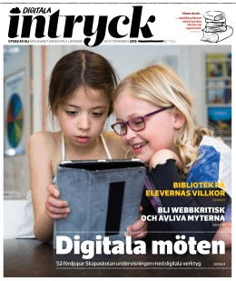 Digitala intryck H&ouml;stterminen 2015