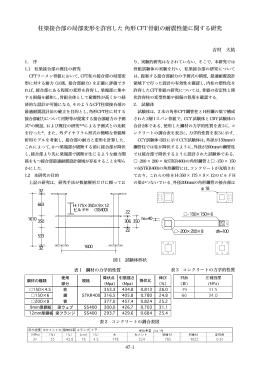 柱梁接合部の局部変形を許容した 角形CFT骨組の耐震性能に関する研究