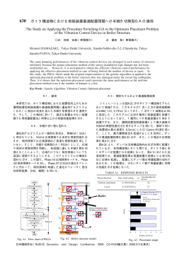 橡 ボイラ構造物における制振装置最適配置問題への