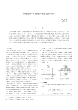 膜構造物の簡易膜張力測定装置の開発