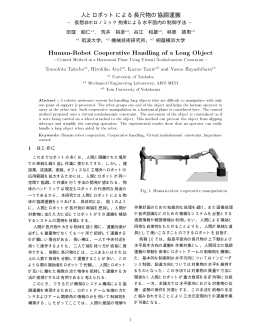 Human-Robot Cooperative Handling of a Long Object