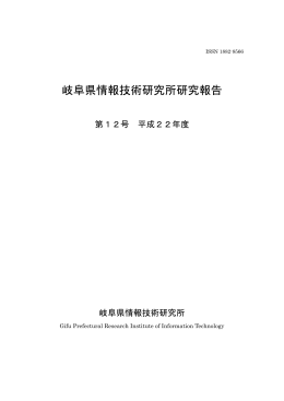 平成22年度 研究報告