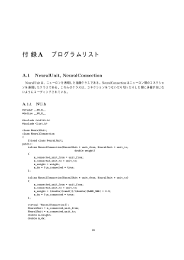 付 録A プログラムリスト