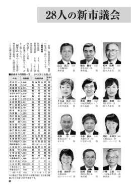28人の新市議会議員を紹介します（2） （PDF 404.5KB）