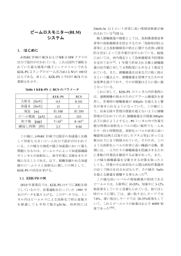 ビームロスモニター - 放射光科学研究施設 フォトンファクトリー