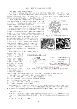 第9章 多孔質体内の拡散、反応、輸送現象 1．多孔質触媒と多孔質吸着