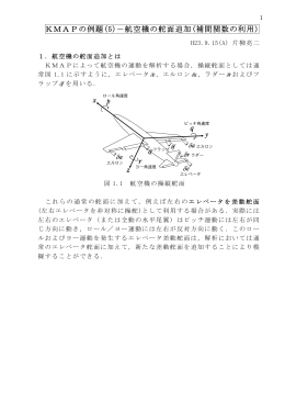 KMAPの例題(5)－航空機の舵面追加(補間関数の利用) r r