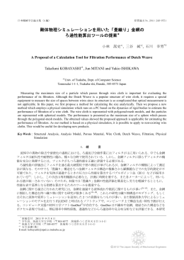 剛体物理シミュレーションを用いた「畳織り」金網の - 三谷 純