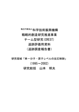単一分子・原子レベルの反応制御