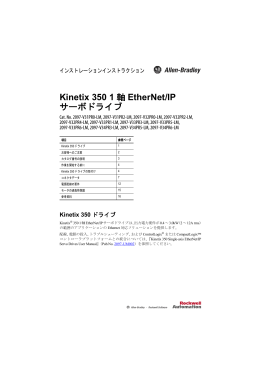 Kinetix 350 1軸EtherNet/IPサーボドライブ