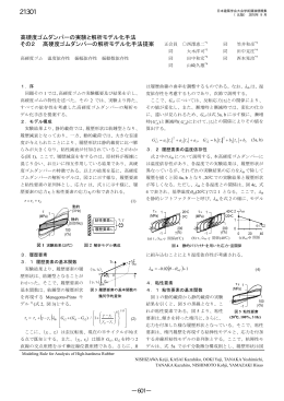 高硬度ゴムダンパーの実験と解析モデル化手法 その