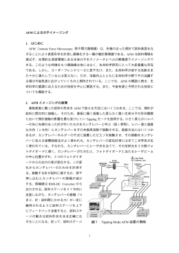 1 図1：Tapping Mode AFM 装置の概略