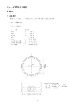 ヒューム管開口部の検討
